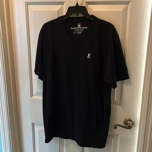 Psycho Bunny xlg Black V-neck Tshirt